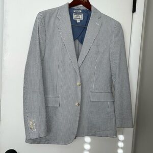 Jos. A. Bank Blue and White Seersucker Sport Coat